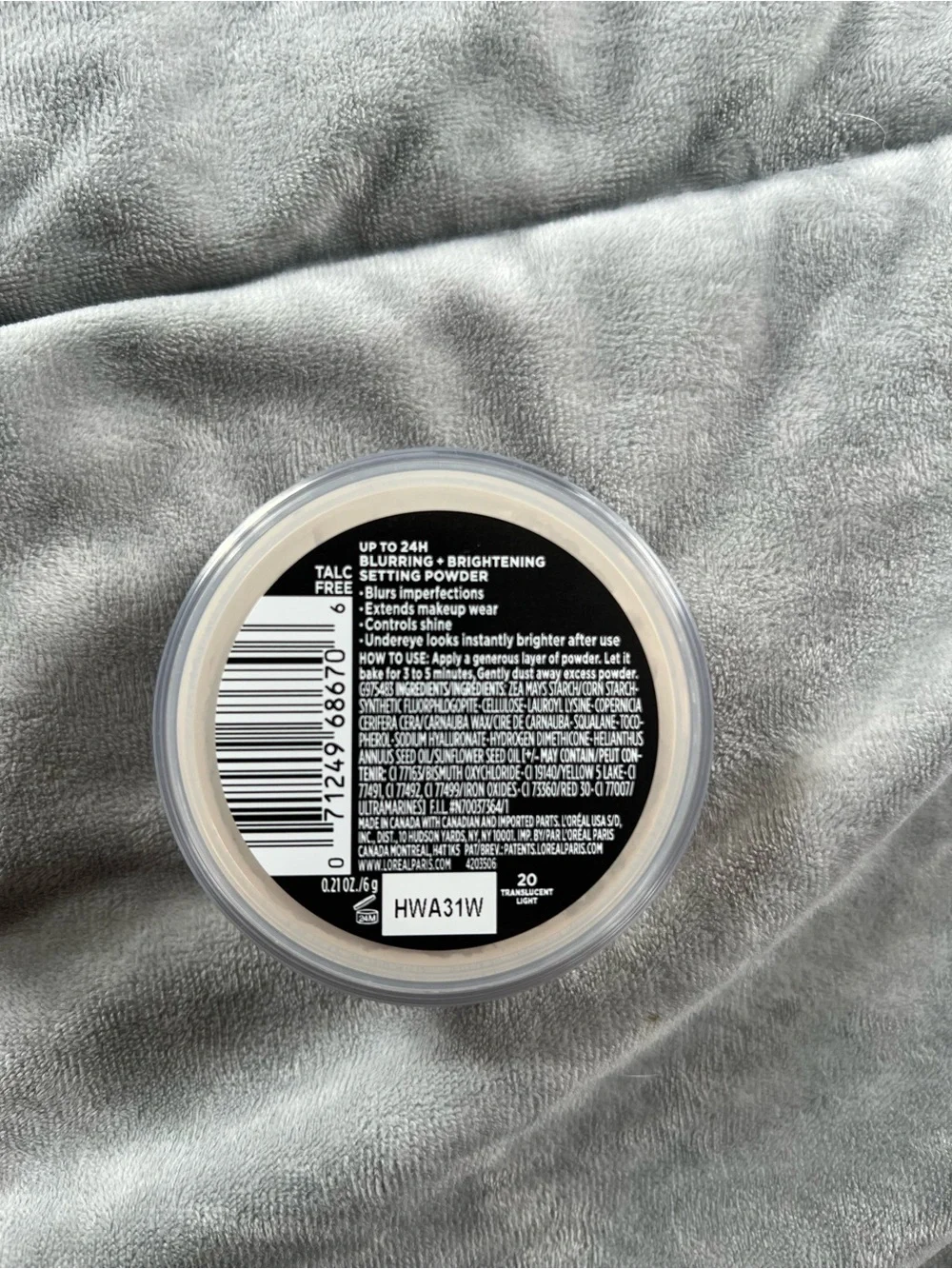 L'Oréal Infallible Blur-fection Setting Powder - UNOPENED